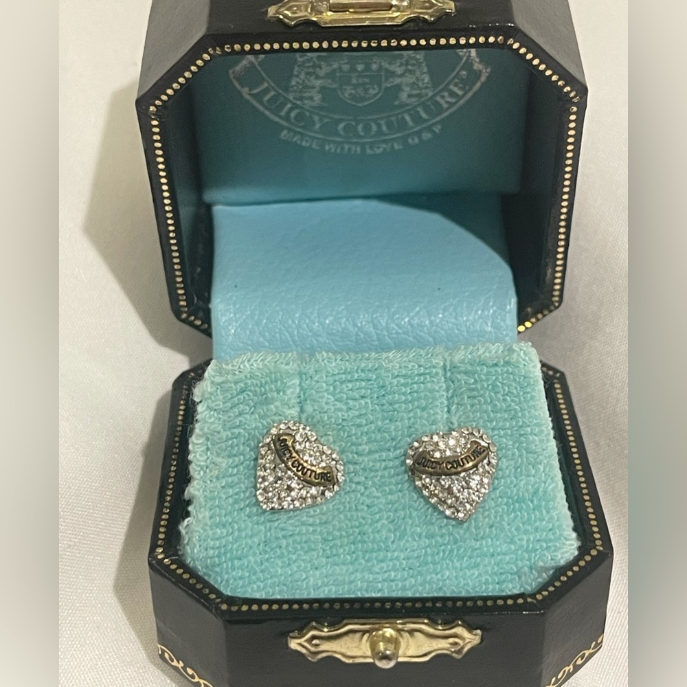 Juicy couture heart earrings